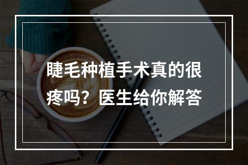 睫毛种植手术真的很疼吗？医生给你解答