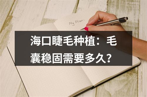 海口睫毛种植：毛囊稳固需要多久？