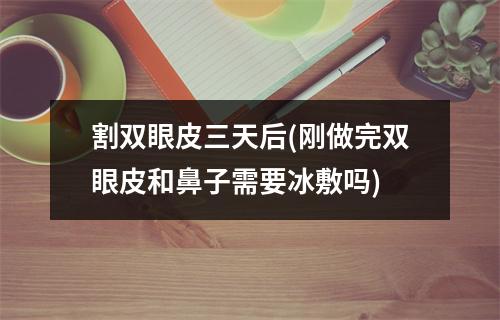 割双眼皮三天后(刚做完双眼皮和鼻子需要冰敷吗)