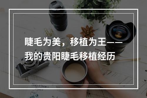 睫毛为美，移植为王——我的贵阳睫毛移植经历