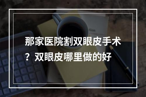 那家医院割双眼皮手术？双眼皮哪里做的好