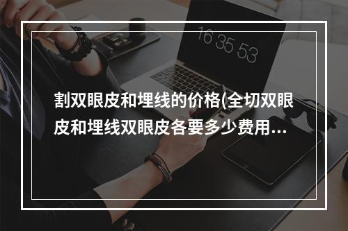 割双眼皮和埋线的价格(全切双眼皮和埋线双眼皮各要多少费用)