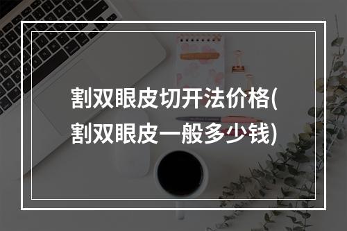 割双眼皮切开法价格(割双眼皮一般多少钱)