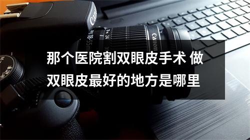 那个医院割双眼皮手术 做双眼皮最好的地方是哪里