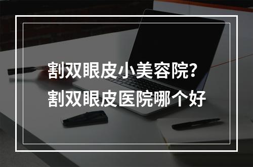 割双眼皮小美容院？割双眼皮医院哪个好