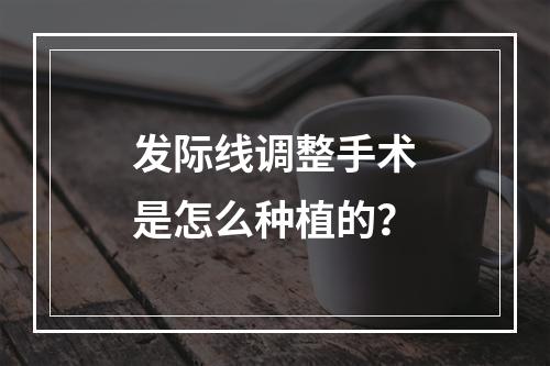 发际线调整手术是怎么种植的？