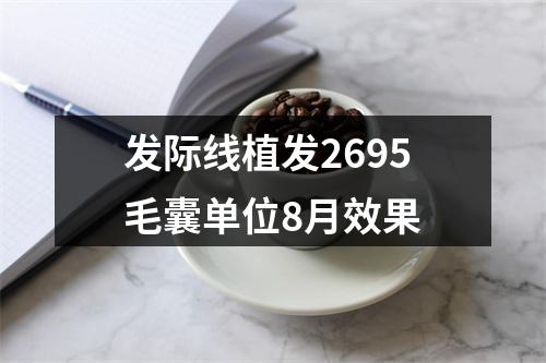 发际线植发2695毛囊单位8月效果