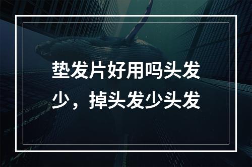 垫发片好用吗头发少，掉头发少头发