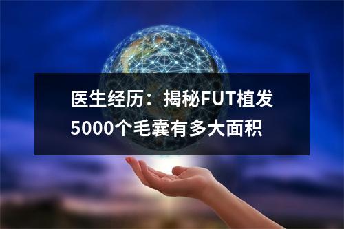 医生经历：揭秘FUT植发5000个毛囊有多大面积