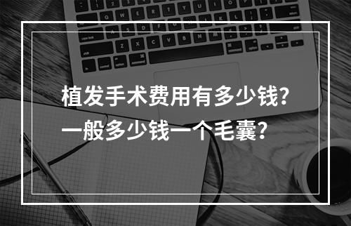 植发手术费用有多少钱？一般多少钱一个毛囊？