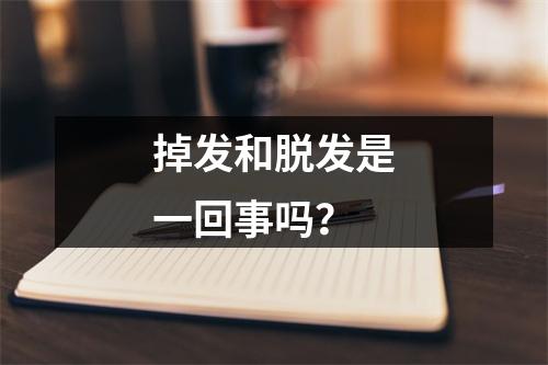 掉发和脱发是一回事吗？