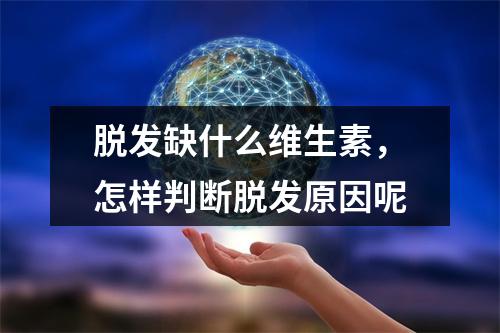 脱发缺什么维生素，怎样判断脱发原因呢