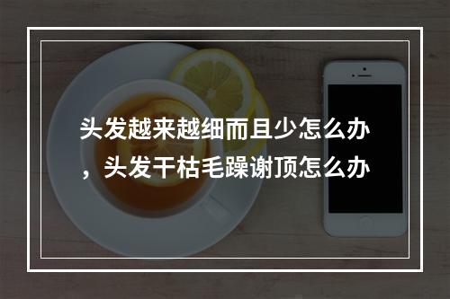 头发越来越细而且少怎么办，头发干枯毛躁谢顶怎么办