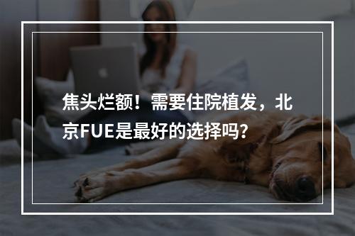 焦头烂额！需要住院植发，北京FUE是最好的选择吗？