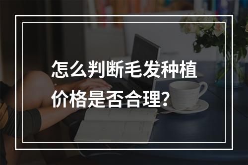 怎么判断毛发种植价格是否合理？