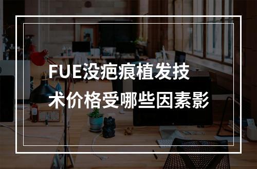 FUE没疤痕植发技术价格受哪些因素影