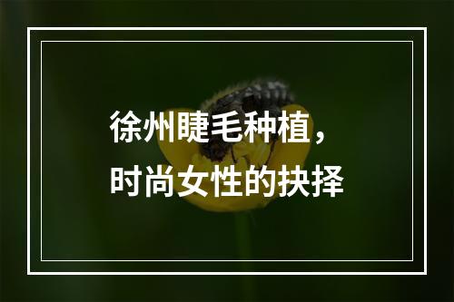 徐州睫毛种植，时尚女性的抉择