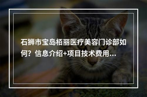 石狮市宝岛栢丽医疗美容门诊部如何？信息介绍+项目技术费用一览