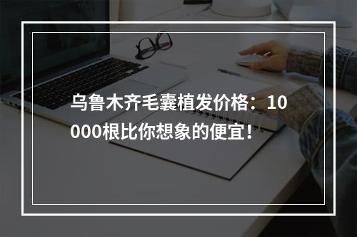 乌鲁木齐毛囊植发价格：10000根比你想象的便宜！