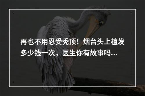 再也不用忍受秃顶！烟台头上植发多少钱一次，医生你有故事吗？