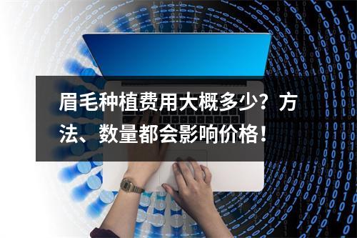 眉毛种植费用大概多少？方法、数量都会影响价格！