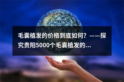 毛囊植发的价格到底如何？——探究贵阳5000个毛囊植发的实际花费