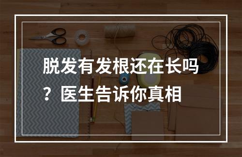 脱发有发根还在长吗？医生告诉你真相