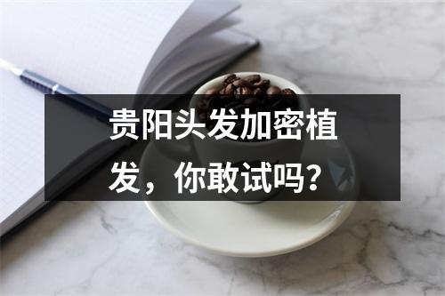 贵阳头发加密植发，你敢试吗？