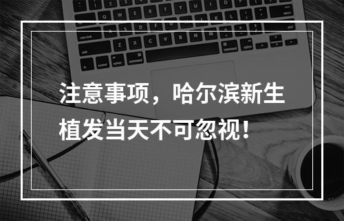 注意事项，哈尔滨新生植发当天不可忽视！