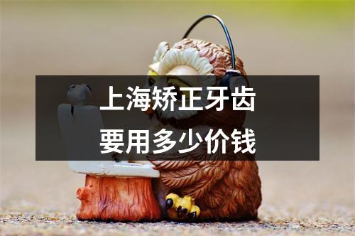 上海矫正牙齿要用多少价钱