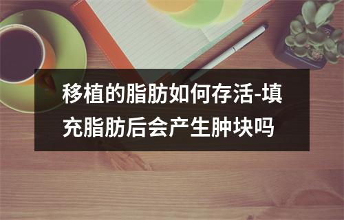 移植的脂肪如何存活-填充脂肪后会产生肿块吗