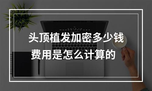 头顶植发加密多少钱 费用是怎么计算的