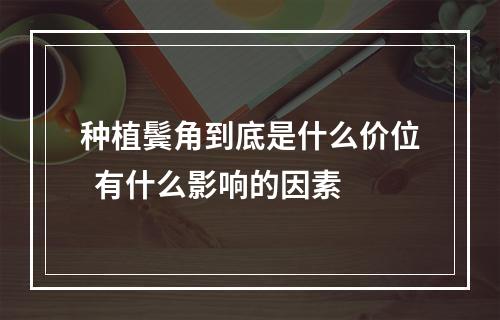 种植鬓角到底是什么价位  有什么影响的因素