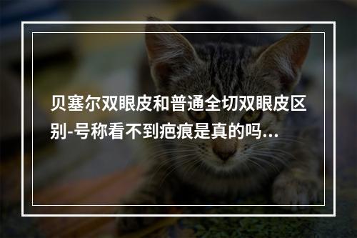 贝塞尔双眼皮和普通全切双眼皮区别-号称看不到疤痕是真的吗-