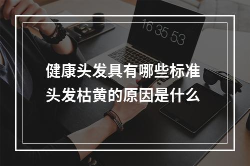 健康头发具有哪些标准 头发枯黄的原因是什么