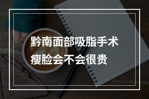 黔南面部吸脂手术瘦脸会不会很贵