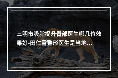 三明市吸脂提升臀部医生哪几位效果好-田仁雪整形医生是当地优质专家