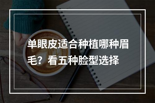 单眼皮适合种植哪种眉毛？看五种脸型选择