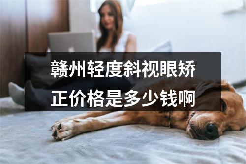 赣州轻度斜视眼矫正价格是多少钱啊