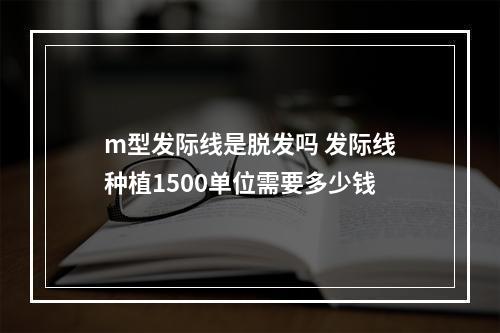 m型发际线是脱发吗 发际线种植1500单位需要多少钱