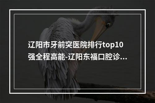 辽阳市牙前突医院排行top10强全程高能-辽阳东福口腔诊所夺得最后一席