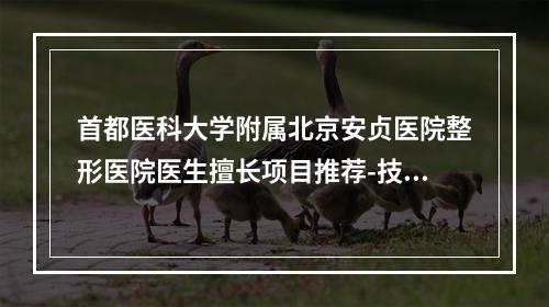 首都医科大学附属北京安贞医院整形医院医生擅长项目推荐-技术一览-