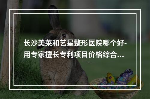 长沙美莱和艺星整形医院哪个好-用专家擅长专利项目价格综合评比-