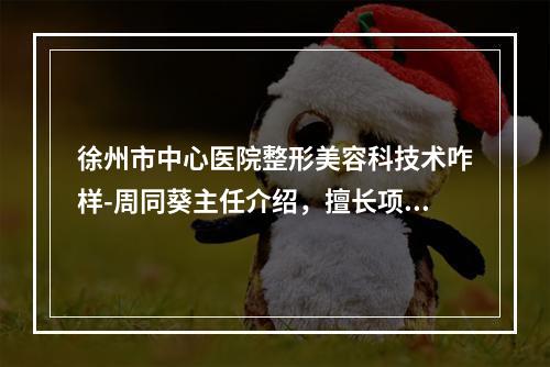 徐州市中心医院整形美容科技术咋样-周同葵主任介绍，擅长项目一览