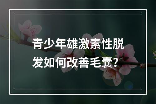 青少年雄激素性脱发如何改善毛囊？