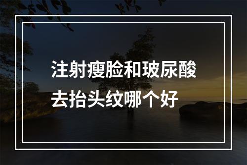 注射瘦脸和玻尿酸去抬头纹哪个好