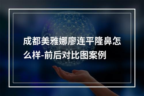 成都美雅娜廖连平隆鼻怎么样-前后对比图案例