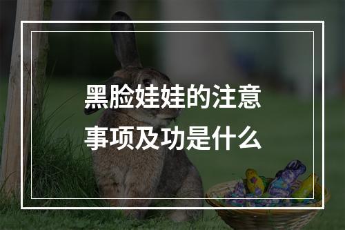 黑脸娃娃的注意事项及功是什么