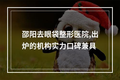 邵阳去眼袋整形医院,出炉的机构实力口碑兼具