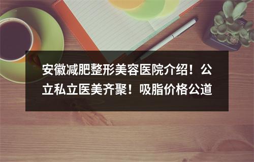 安徽减肥整形美容医院介绍！公立私立医美齐聚！吸脂价格公道